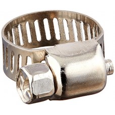 eDealMax Argent tuyaux métalliques Tone colliers de serrage Pinces (4 pièces)  9-16mm - B07GS9M6DJ